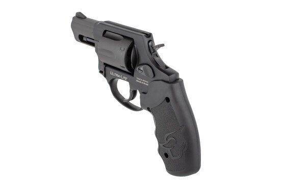 Taurus 856 Ultra Lite 38 Special 6 Round Revolver has a stainless steel frame in a black finish